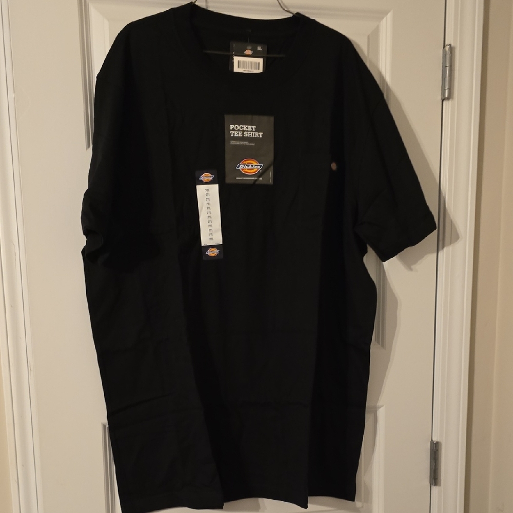 Dickies Men's Black Short Sleeve Pocket Tee 2XLT